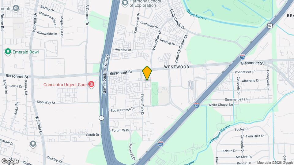 9701 Forum Park Dr, Unit 414 Map and Location Details