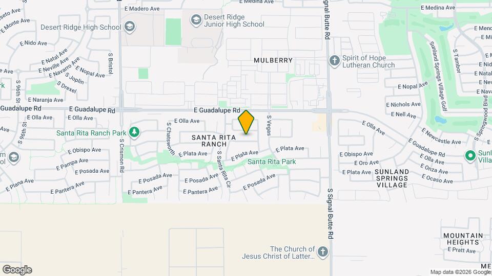 10460 E Obispo Ave Mapa y Detalles de la Ubicación