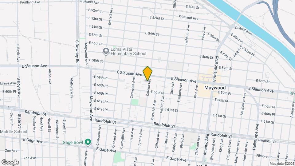 5927 Corona Ave Map and Location Details
