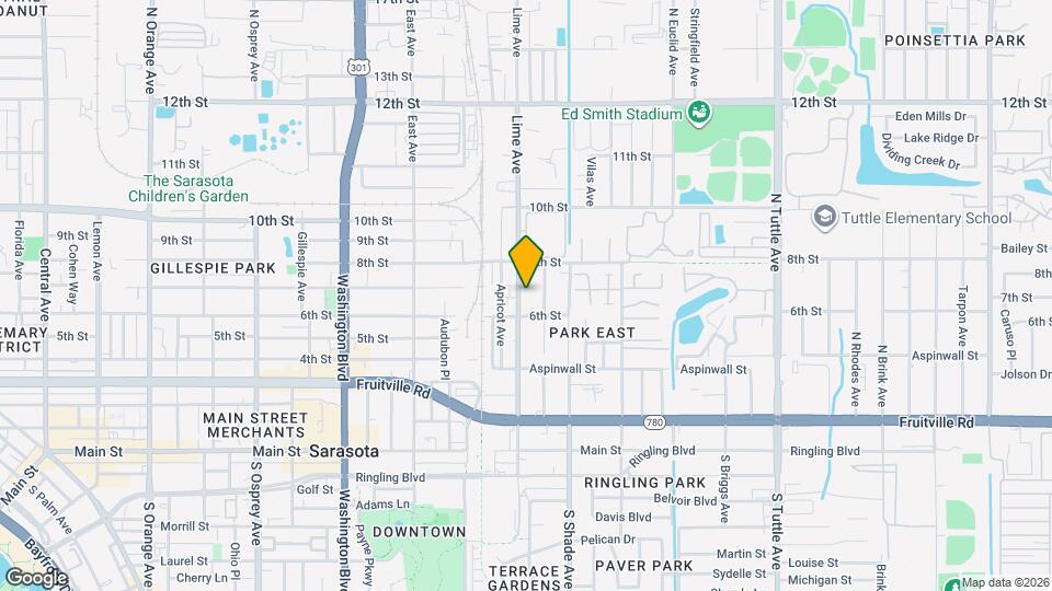 640 N Lime Ave Map and Location Details