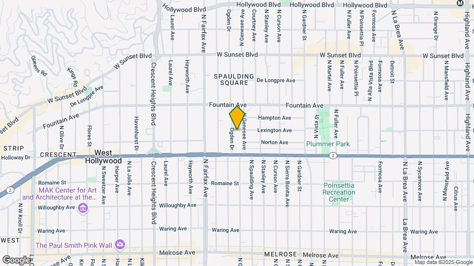 1152 N Ogden Dr Map and Location Details