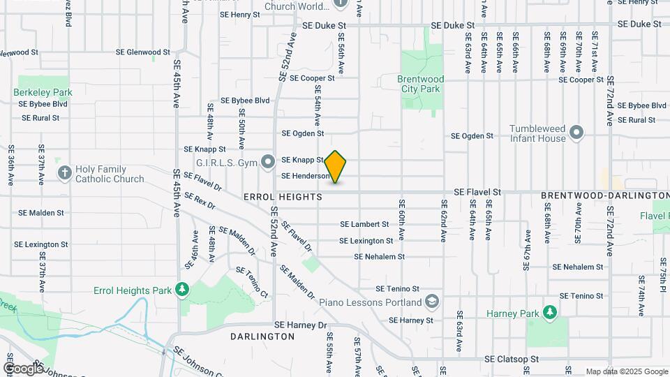 5505 SE Flavel St Map and Location Details