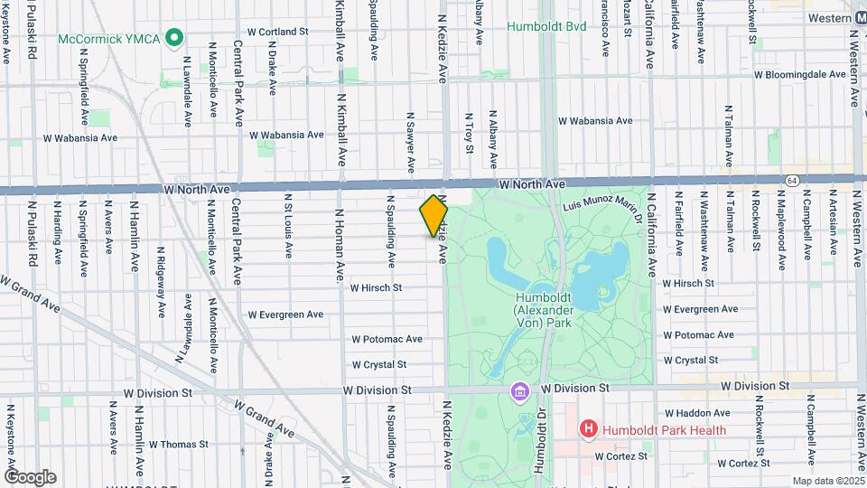 1452 N Kedzie Ave, Unit 3F Map and Location Details