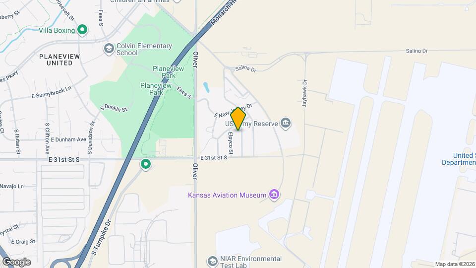 3117 S Pinecrest St Map and Location Details