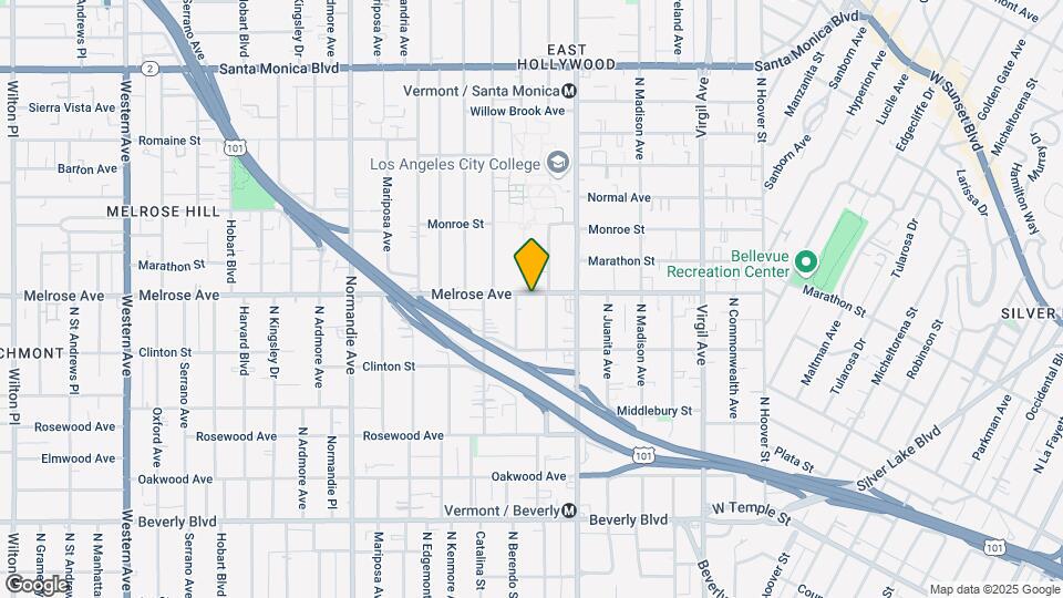 4266 Melrose Avenue Map and Location Details