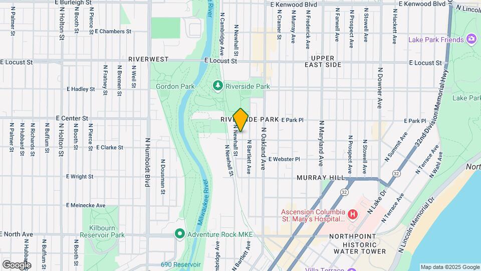 1610 E Belleview Pl, Unit Lower Map and Location Details