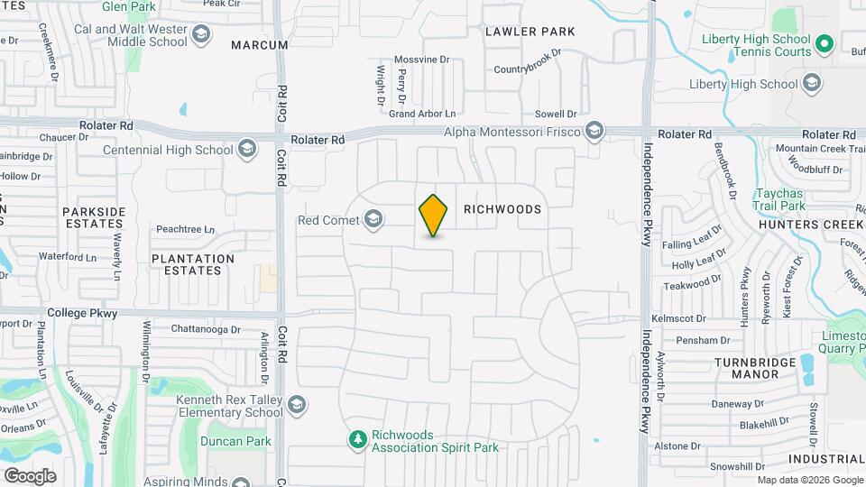 13500 Mardi Gras Ln Mapa y Detalles de la Ubicación