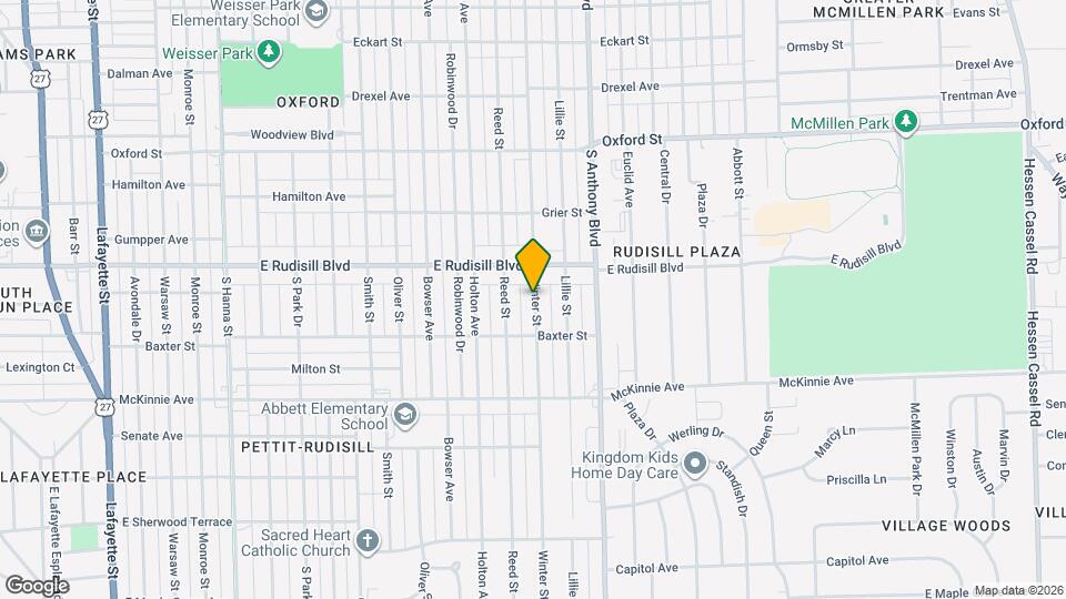 3932 Winter St Map and Location Details