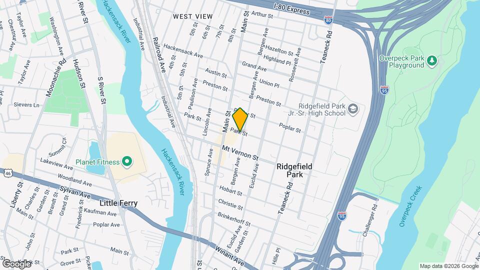 109 Park St, Unit 1 Map and Location Details