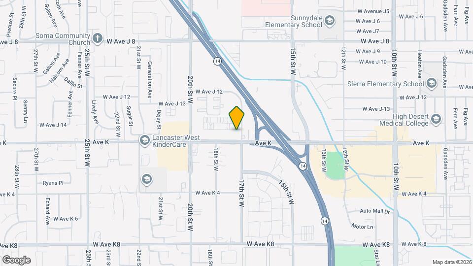 2064 W Ave K-6 Map and Location Details