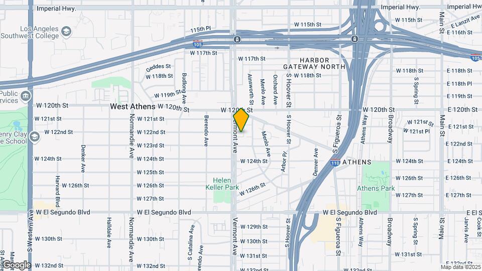 12112 S Vermont Ave Mapa y Detalles de la Ubicación