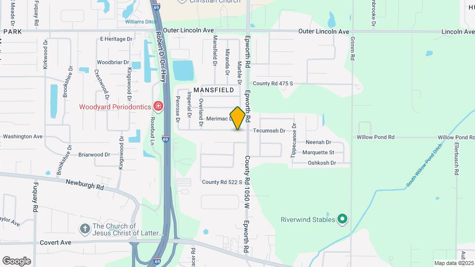 10543 Tecumseh Dr Map and Location Details