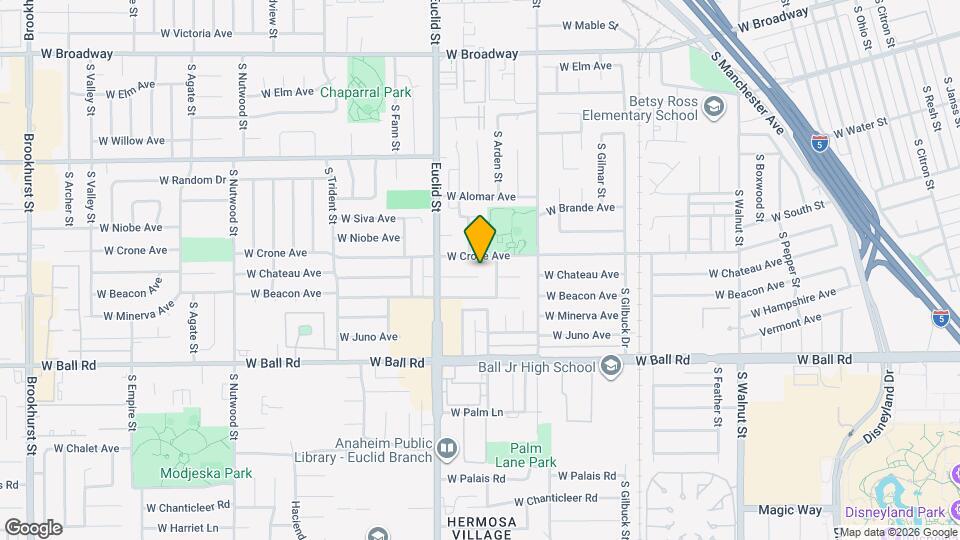 1653 W Chateau Pl Map and Location Details