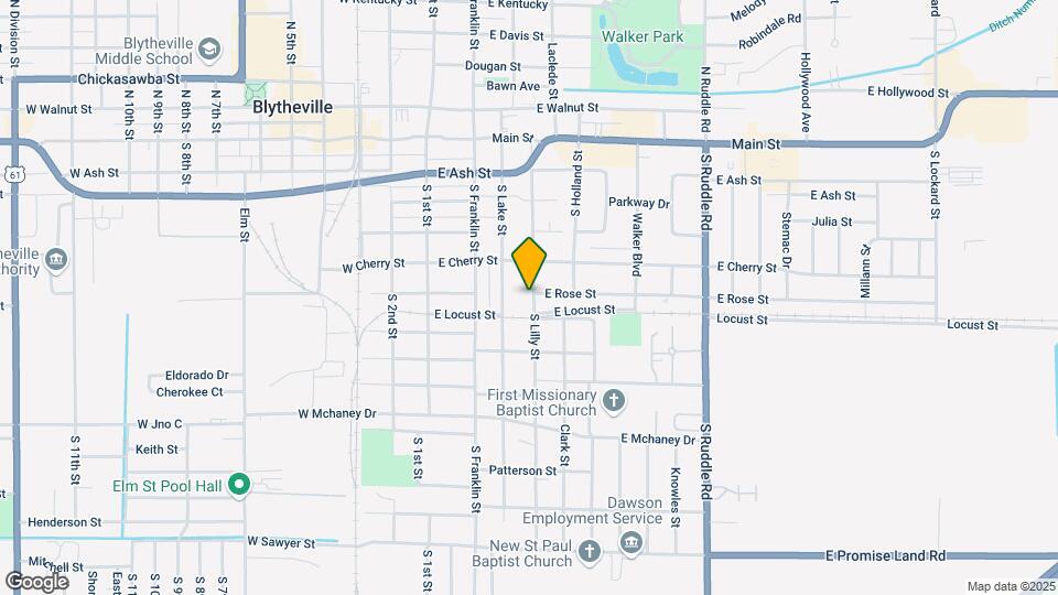 609 S Lilly St Map and Location Details