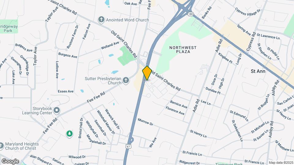 Northwest Airport Inn Map and Location Details