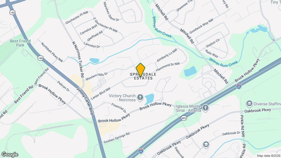 5848 Lanier Blvd Map and Location Details