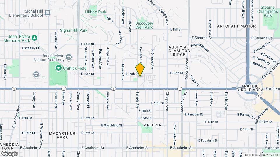 1870 Temple Ave, Unit A Map and Location Details