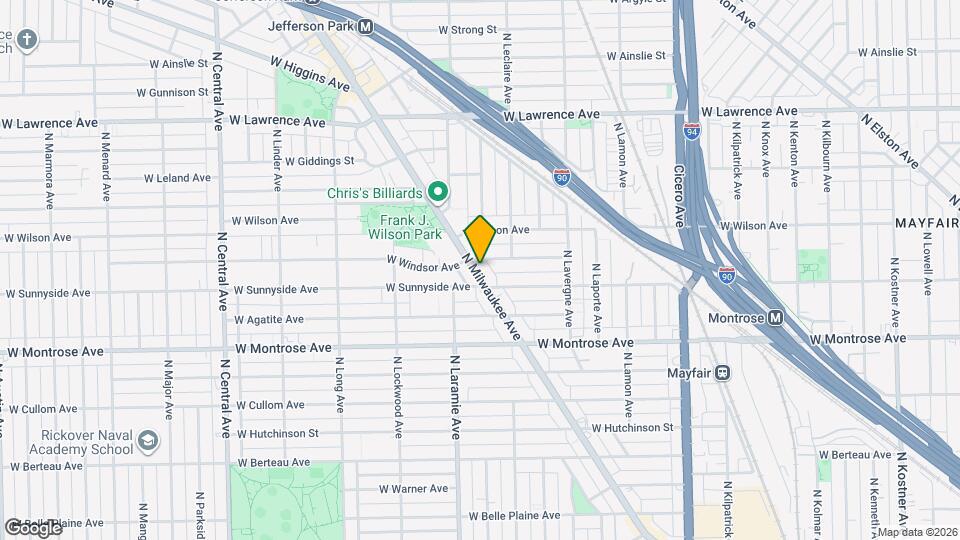 4519 N Milwaukee Ave Map and Location Details