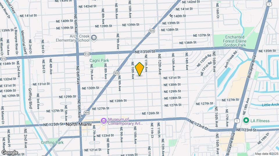 1045 NE 131st St Map and Location Details