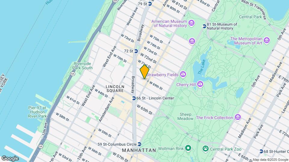 108 W 69th St Map and Location Details
