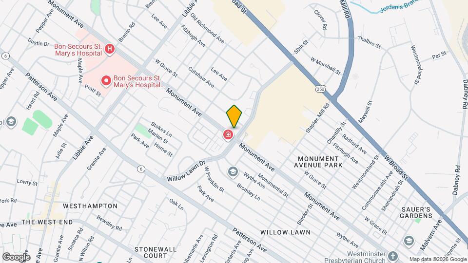 5202 Monument Ave Map and Location Details