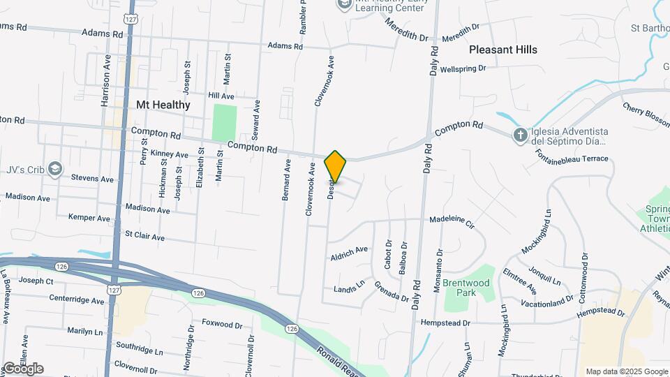 1326 Ovid Ave Map and Location Details