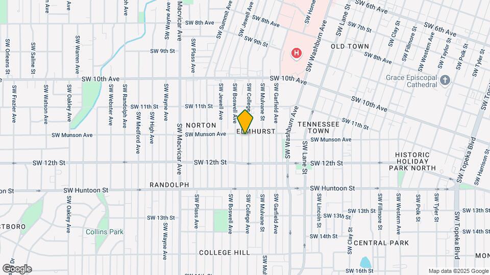 1155 SW College Ave Map and Location Details