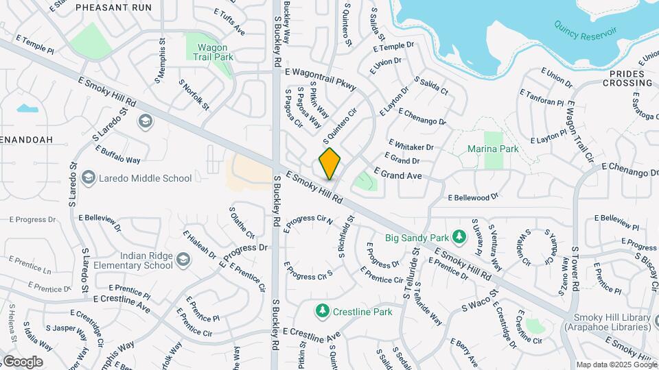17178 E Whitaker Drive Map and Location Details