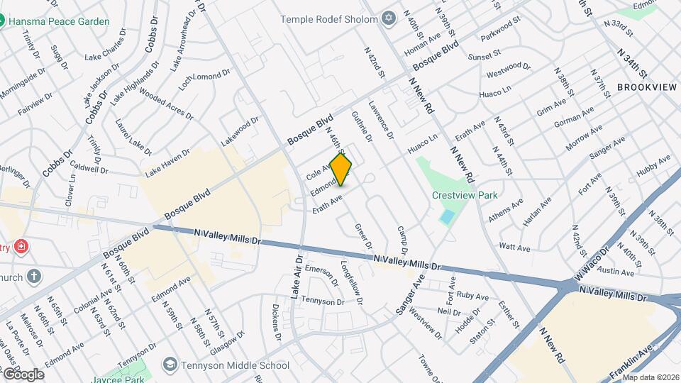 4617 Erath Ave Map and Location Details