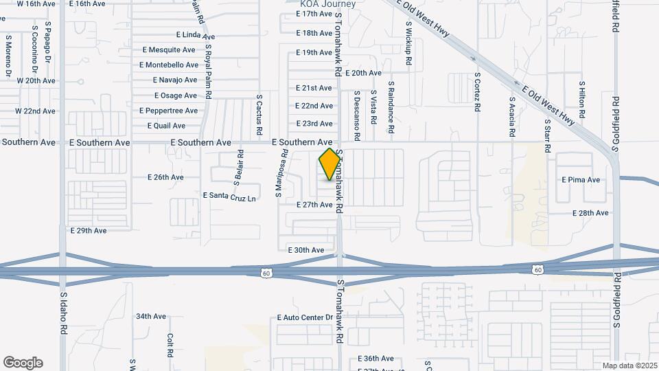 1548 E 26th Ln-Unit -3 Map and Location Details