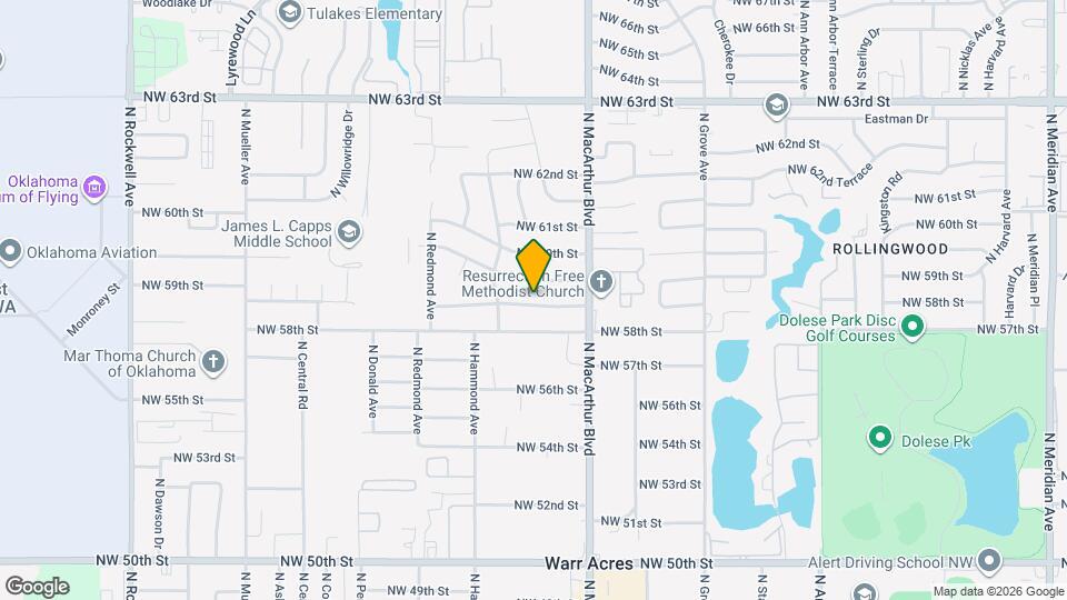 5937 NW 58th Terrace Map and Location Details