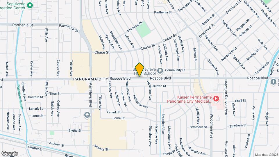 14142 Roscoe Blvd Mapa y Detalles de la Ubicación