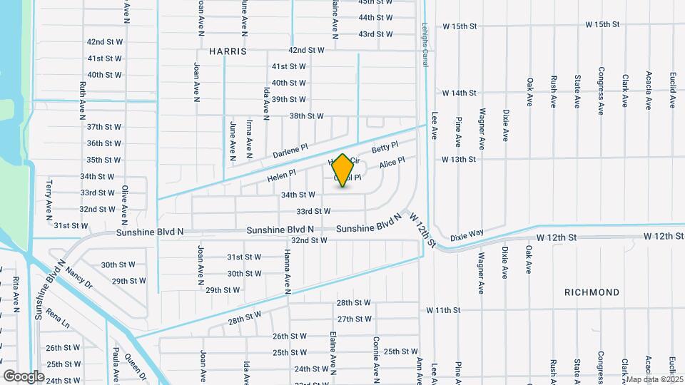 2610 34th St W Map and Location Details
