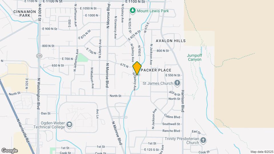 532 N Quincy Ave Map and Location Details