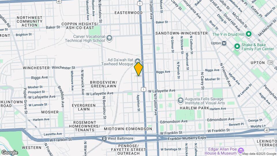 1011 Appleton St Map and Location Details