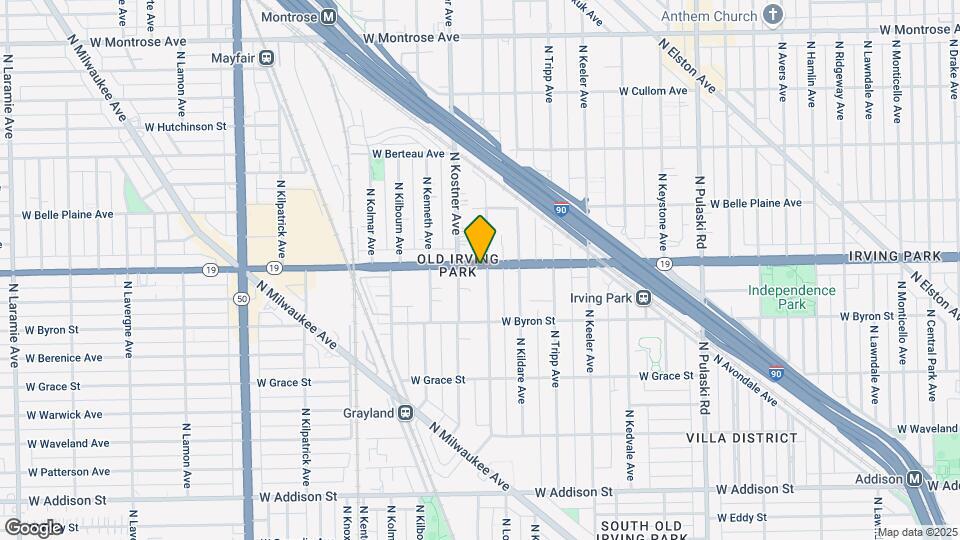 4333-4339 W Irving Park Rd Map and Location Details