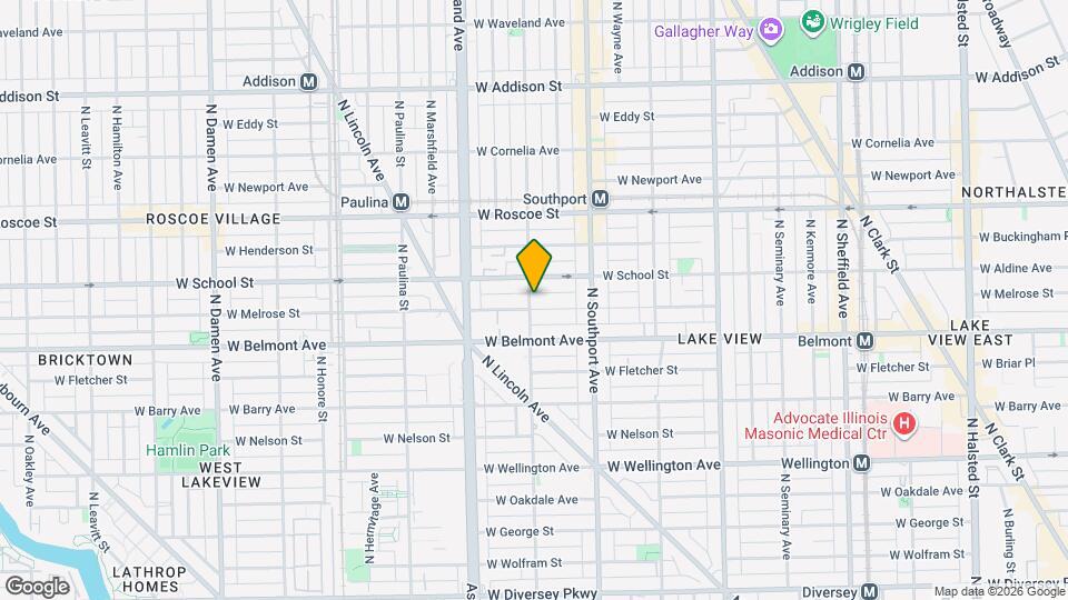 1458 W Melrose St, Unit 2F Mapa y Detalles de la Ubicación