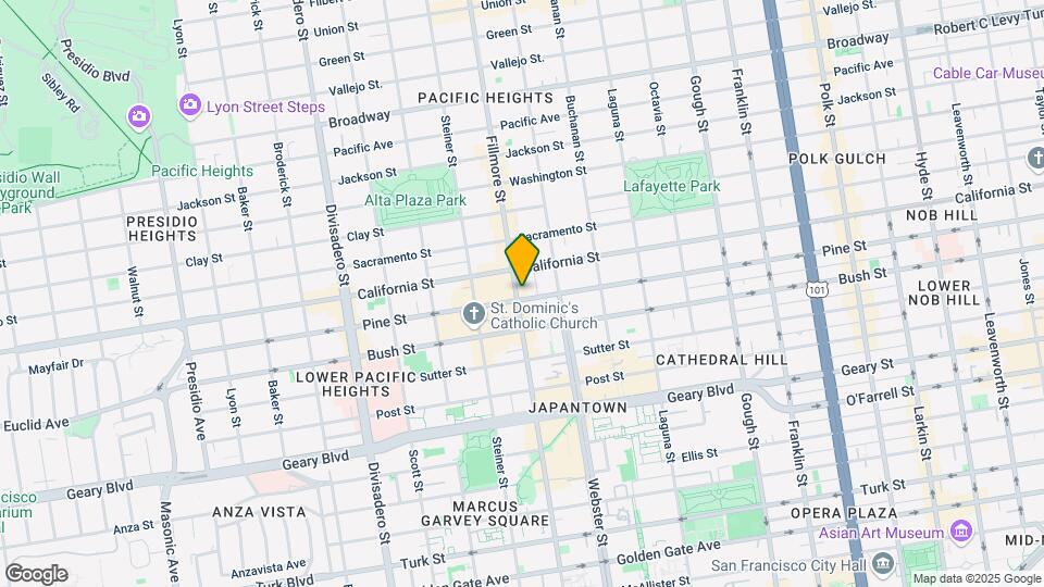 2000 Fillmore St Map and Location Details