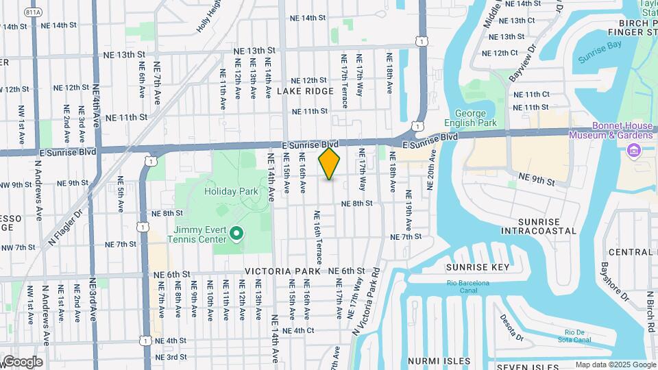 829 NE 17th Ave Mapa y Detalles de la Ubicación