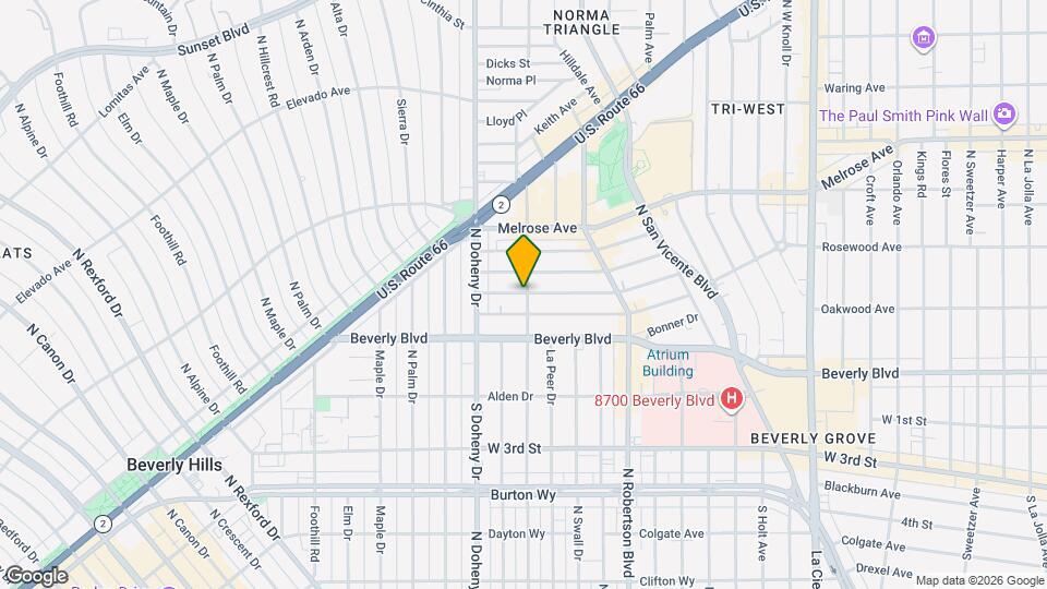 9000 Ashcroft Ave Mapa y Detalles de la Ubicación