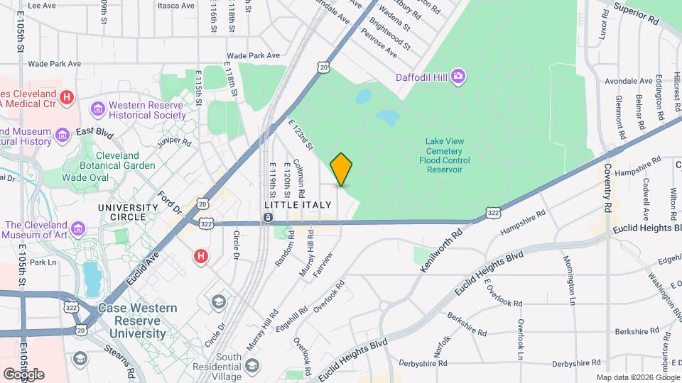 1947 E 124th Pl, Unit Dn Mapa y Detalles de la Ubicación