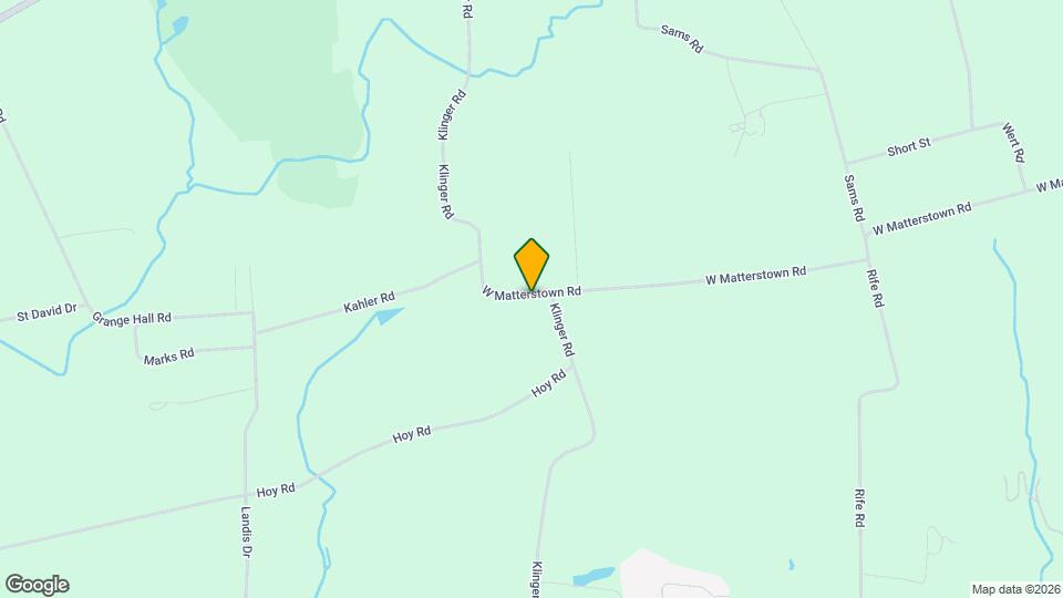 182 W Matterstown Rd Map and Location Details