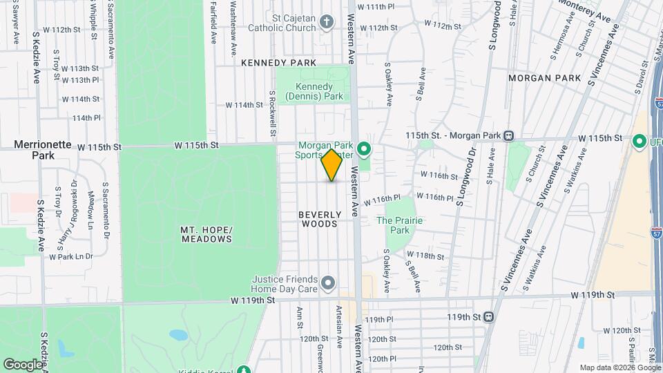 2439 W 116th St Map and Location Details