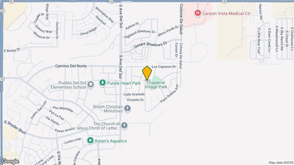 1065 San Simeon Dr Map and Location Details