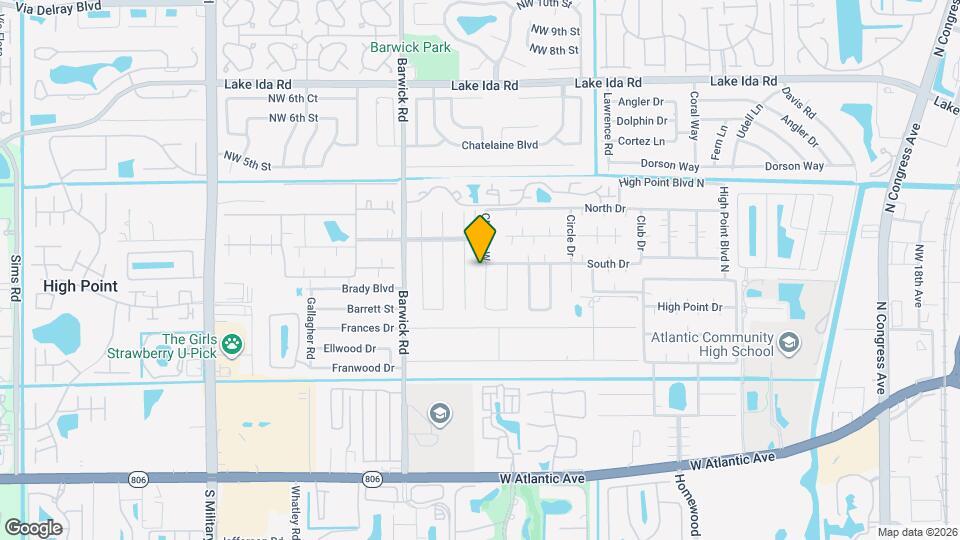 1252 Club Dr W, Unit D Mapa y Detalles de la Ubicación
