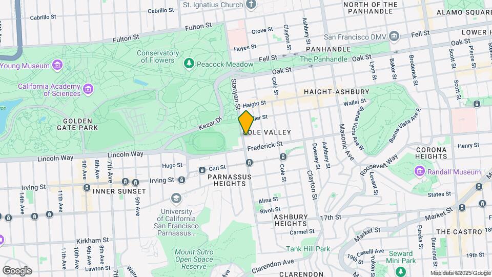 812 Stanyan St Mapa y Detalles de la Ubicación