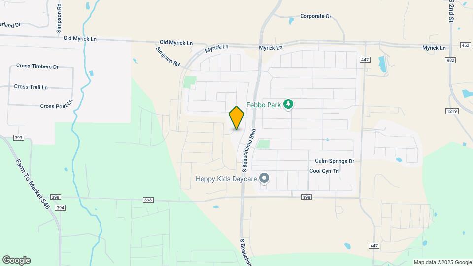 1413 Colonial Bluff Ln Map and Location Details