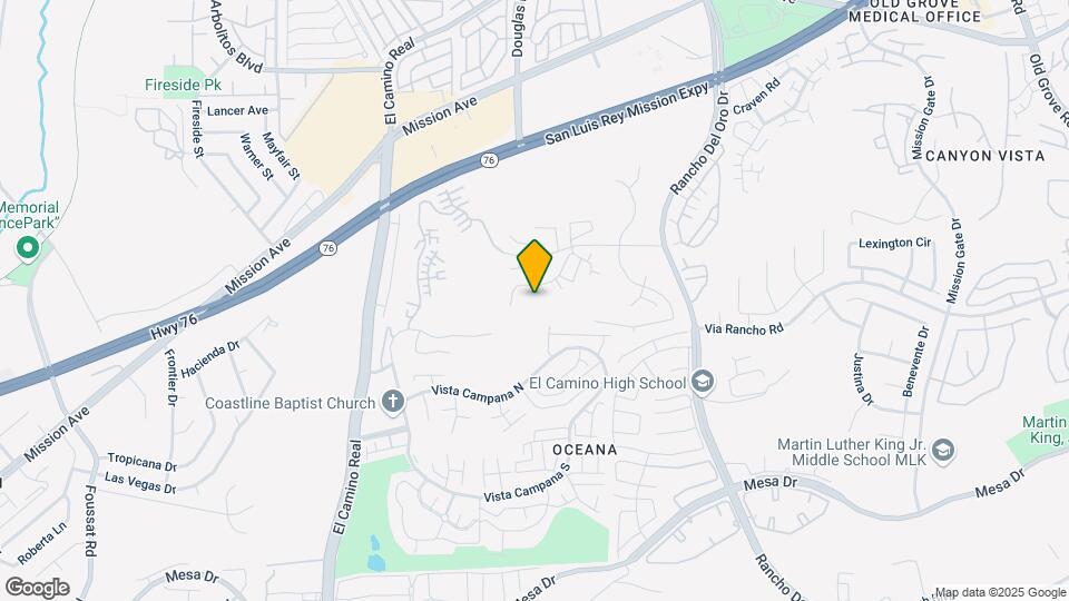 3849 San Ramon Dr Map and Location Details