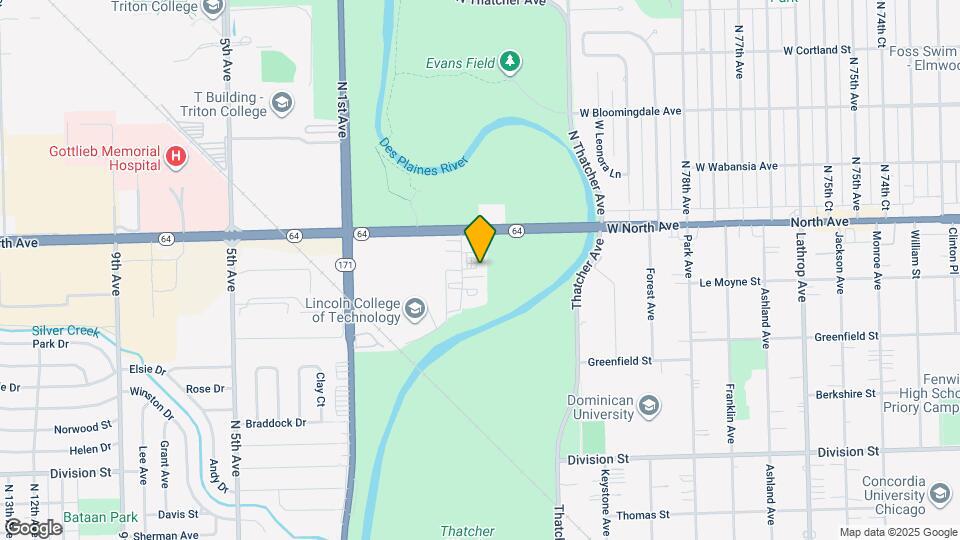 1750 Riverwoods Dr, Unit 109 Map and Location Details