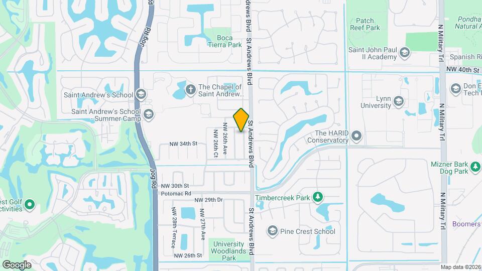 3509 NW 25th Way Map and Location Details